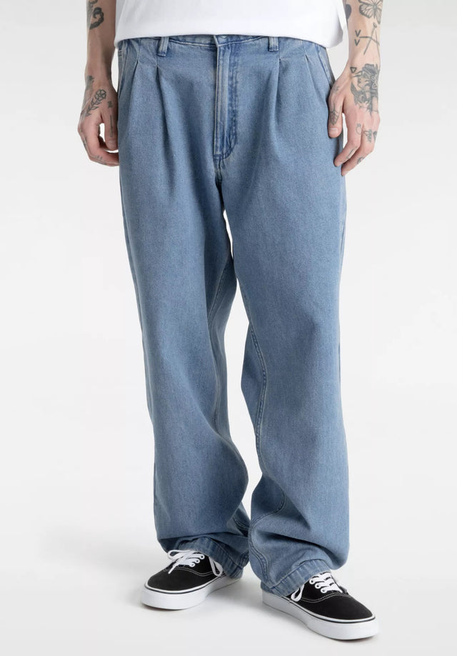 Authentic Chino Loose Pant stonewash-blue Vorderansicht