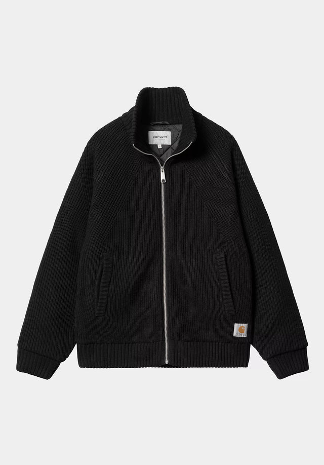 Banley Sweater Jacket black Vorderansicht