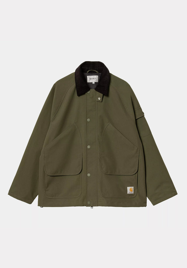 Clarton Jacket officegreen-black Vorderansicht