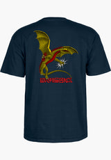 Dragons Logo navy Rueckenansicht