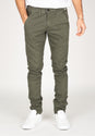 Flex Tapered Chino olive Vorderansicht