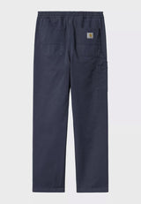 Flint Pant duskyblue-garmentdyed Rueckenansicht