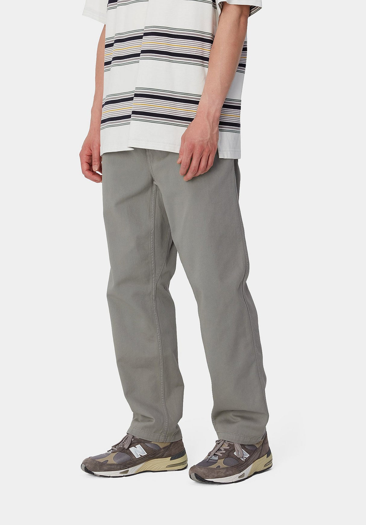 Flint Pant mistygreygarmentdyed Vorderansicht