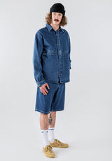 Galip blue-denim Seitenansicht