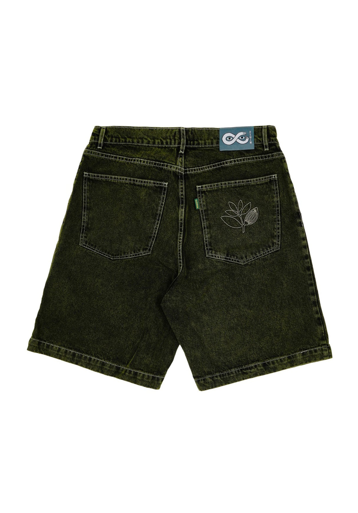 OG Denim dyed green Rueckenansicht