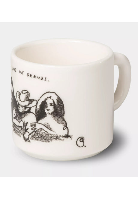 Pepe Friends Mug white-black Rueckenansicht