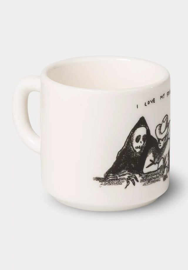 Pepe Friends Mug white-black Vorderansicht