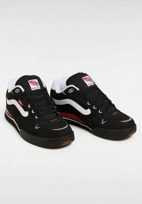 Rowley XLT black-white-red Rueckenansicht