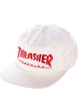 Mag Logo Snapback white Vorderansicht