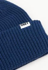 Bold Organic Beanie academynavy Rückenansicht