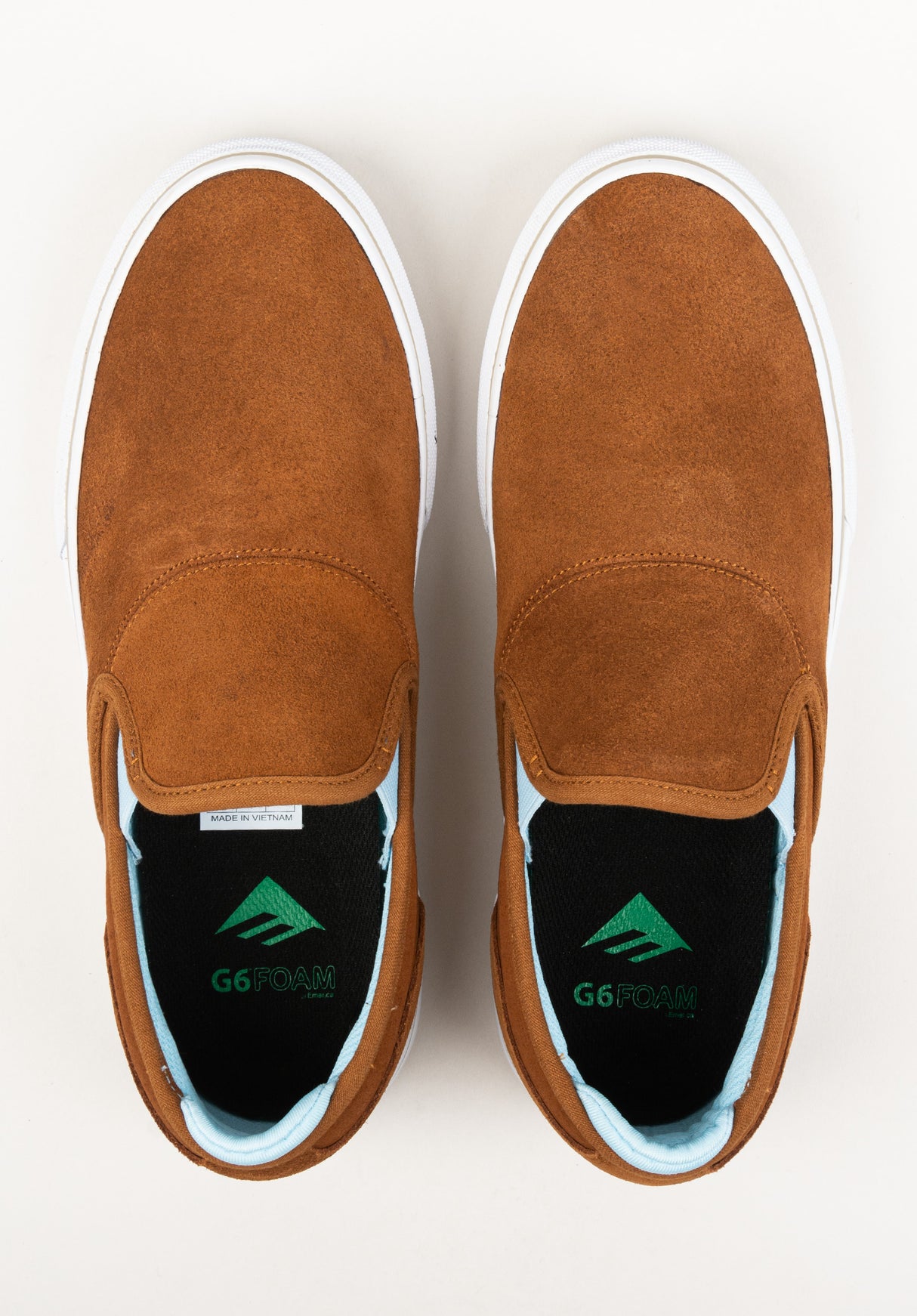 Wino G6 Slip-On brown-blue Close-Up2