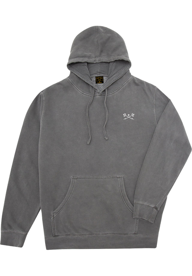 Go-To- Pigment Pullover Fleece black Vorderansicht