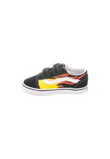 Old Skool V Kids black-truewhite-flame Oberansicht