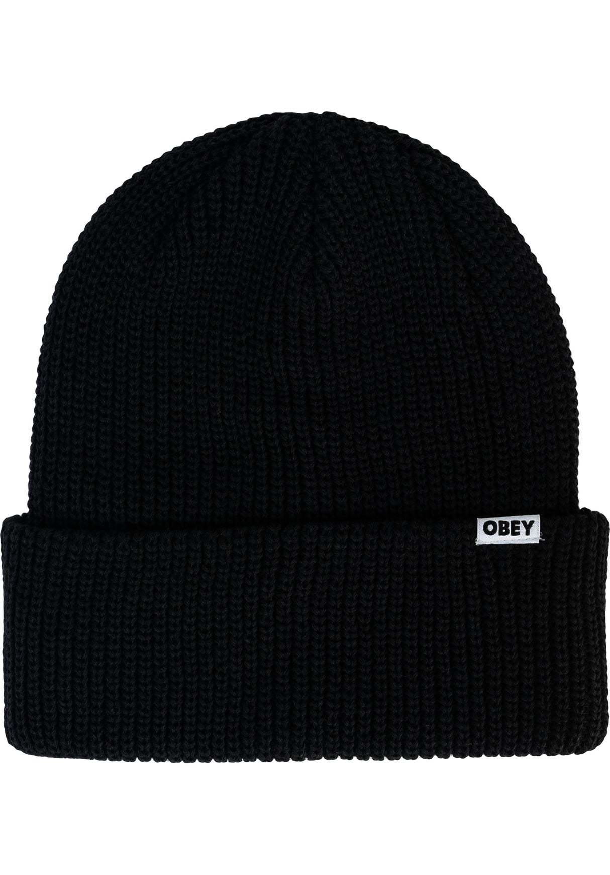 Bold Organic Beanie black Vorderansicht