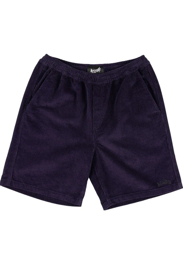 Hydra Corduroy Elastic Shorts eggplant Vorderansicht