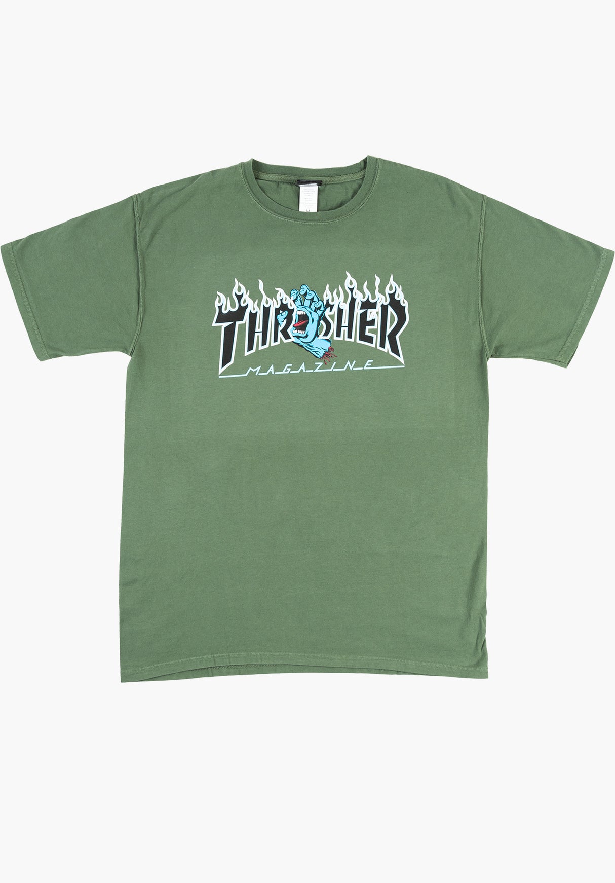 Thrasher Screaming Flame Girl moss Vorderansicht