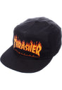 Flame Embroidered Snapback black Vorderansicht