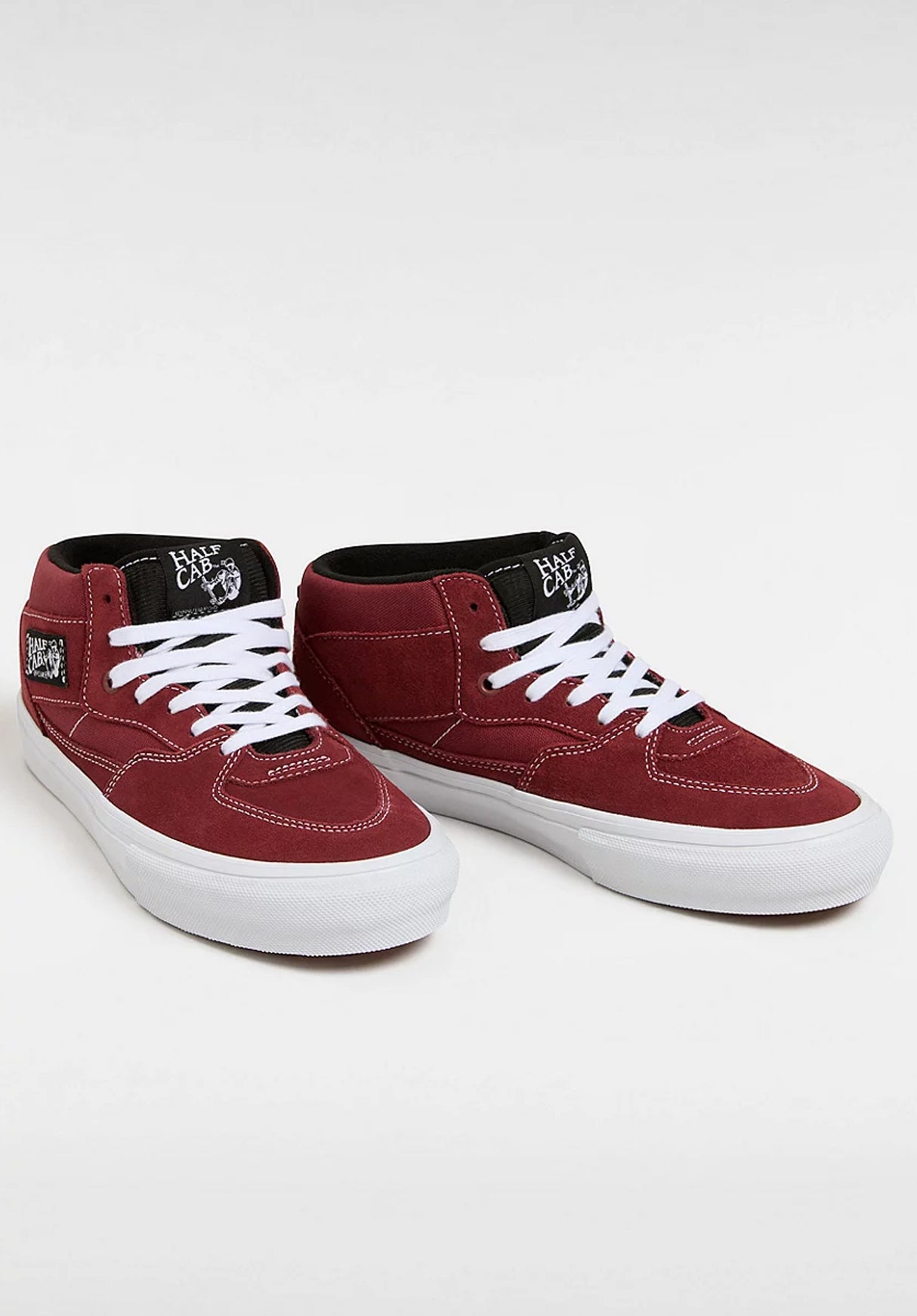 Skate Half Cab burgundy-white Rueckenansicht