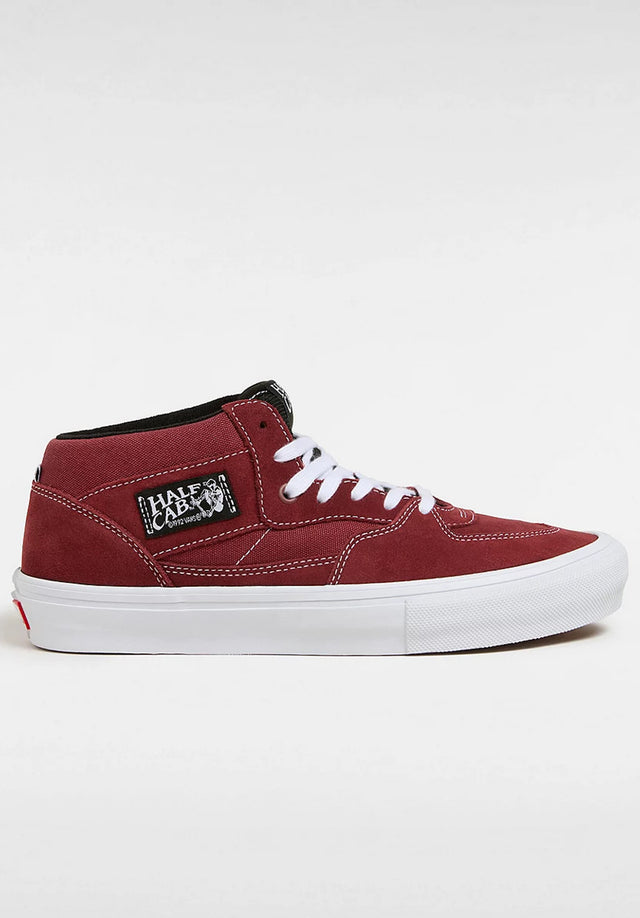 Skate Half Cab burgundy-white Vorderansicht