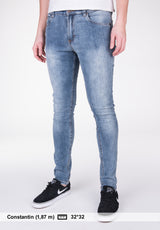 Skinny Fit blue-vintage Vorderansicht