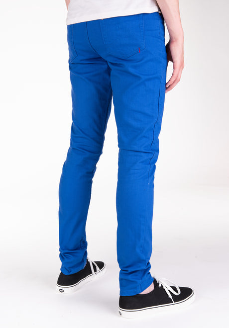 Skinny Fit royalblue Rueckenansicht