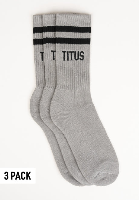 Socks 3 Pack grey-black Vorderansicht