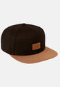 Suede 6-Panel darkbrown-tweed Vorderansicht