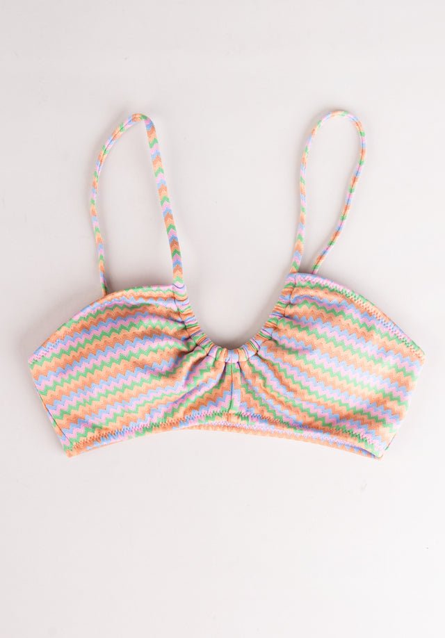 Wavy Stripe Fashion Bralette papaya-wavy-stripes Vorderansicht