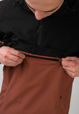 Winter Windbreaker black-redbrown Oberansicht