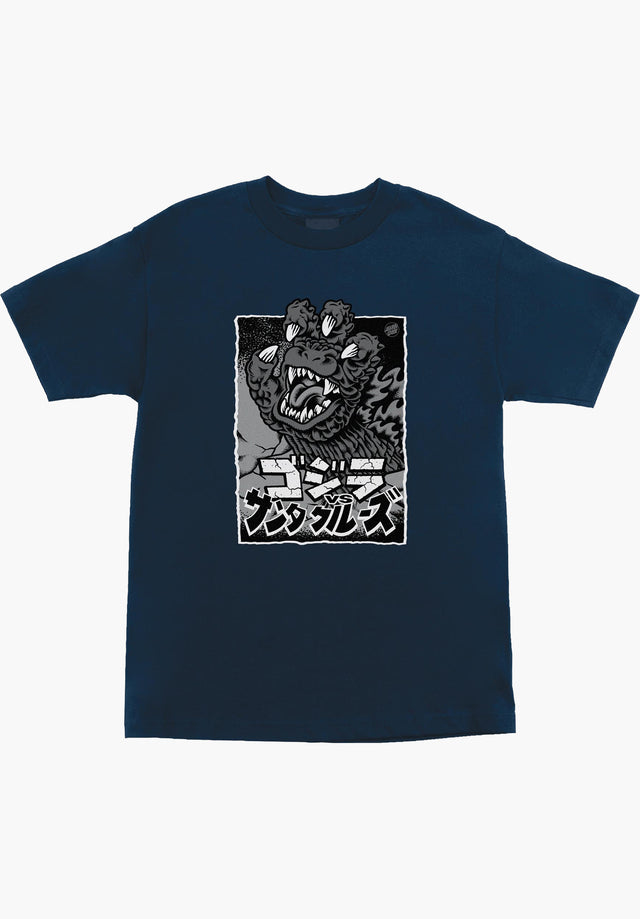 x Godzilla Hand navy Vorderansicht