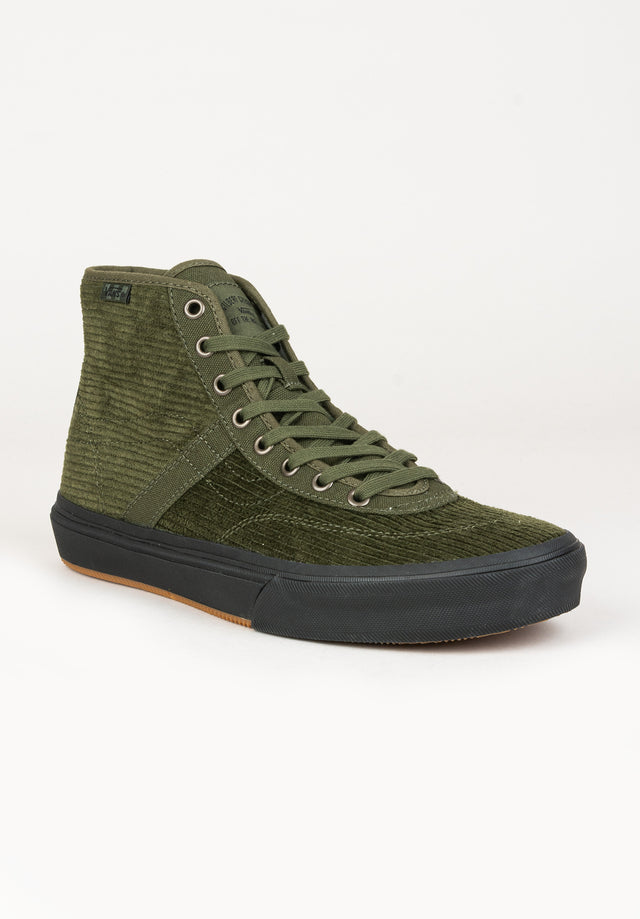 Crockett High Decon Cord corduroy-olive-black Vorderansicht