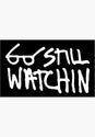 Still Watchin' Sticker black Vorderansicht