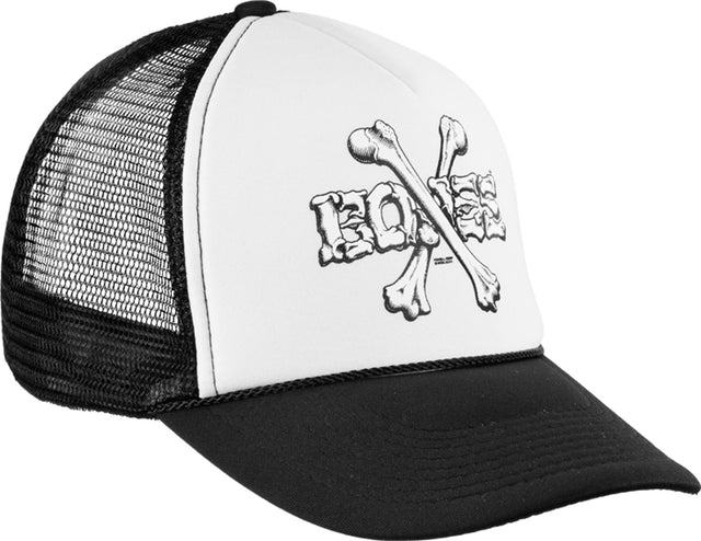 Mesh Cap Cross Bones black Vorderansicht